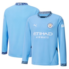 Camiseta de fútbol Manchester City 1ª equipación 2024-25 Manga Larga